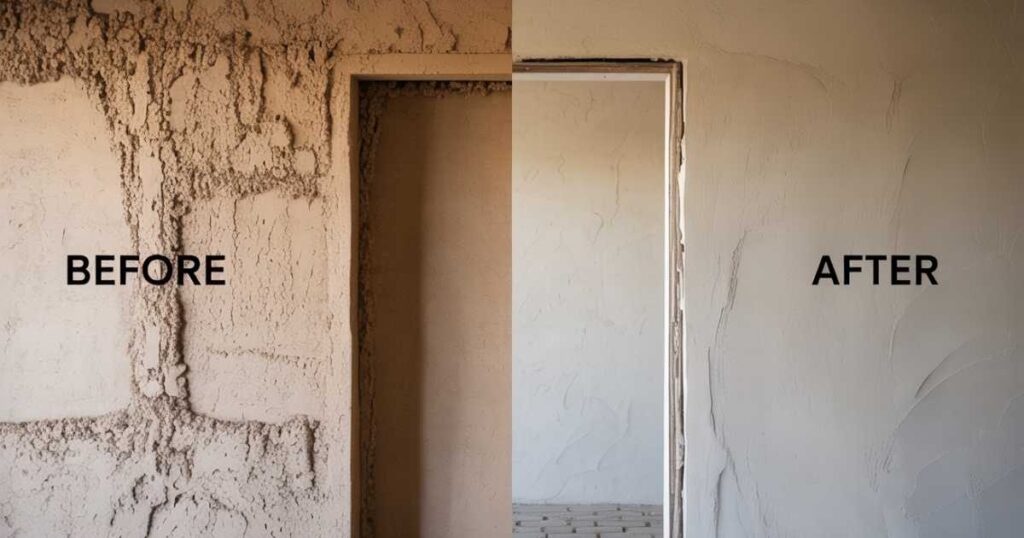 Konkood sand in a Kololo renovation.